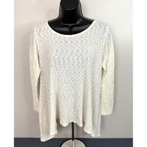 Anthropologie Puella Cream Tunic Knit Sweater Size XS Essential